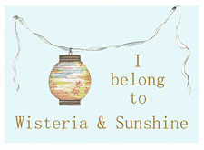 Wisteria and Sunshine button