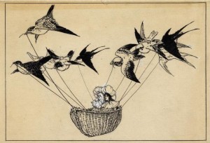 birds and basket