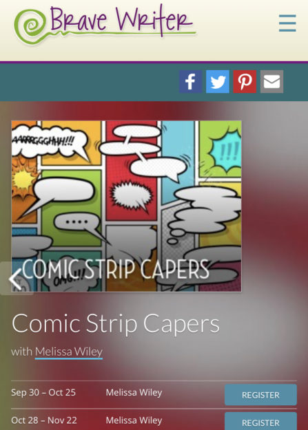 Comic Strip Capers course description