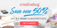 Creativebug sale now through July 17